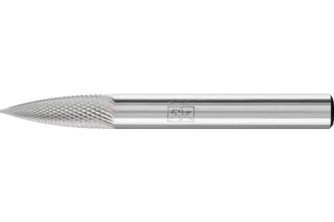 Hardmetalen hoogrendementsstiftfrees MICRO spitse boogvorm SPG Ø 06x18 mm stift-Ø 6 mm fijnbewerking 1