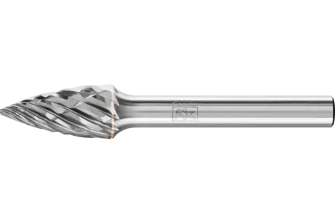 Tungsten carbide high-performance burr CAST pointed tree SPG dia. 10x20 mm shank dia. 6 mm for cast iron 1