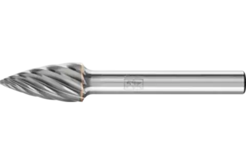 Fresa de metal duro de alto rendimiento INOX ojival SPG Ø 10x20 mm, mango Ø 6 mm, para acero inoxidable 1