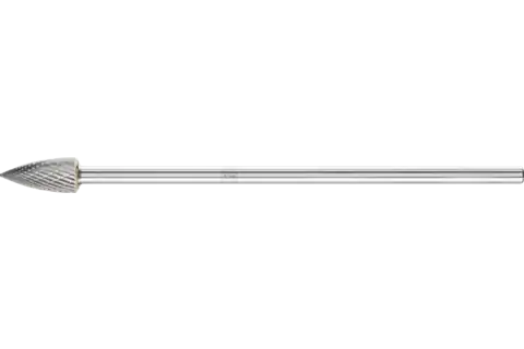 Tungsten carbide burr pointed tree SPG dia. 12x25 mm shank dia. 6x150 mm Z3P universal medium cross cut 1