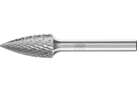 Hartmetall Frässtift Spitzbogen SPG Ø 12x25 mm Schaft-Ø 6 mm Z4 universal mittel fein 1