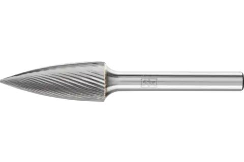 Tungsten carbide burr pointed tree SPG dia. 12x30 mm shank dia. 6 mm Z5 universal fine 1