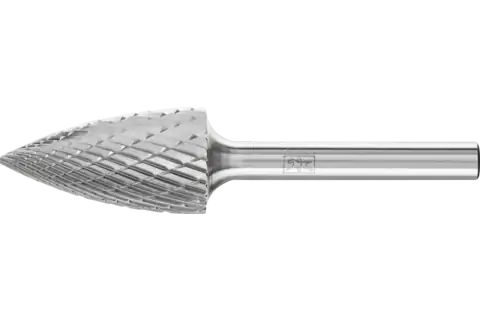 Tungsten carbide burr pointed tree SPG dia. 16x30 mm shank dia. 6 mm Z3P universal medium cross cut 1
