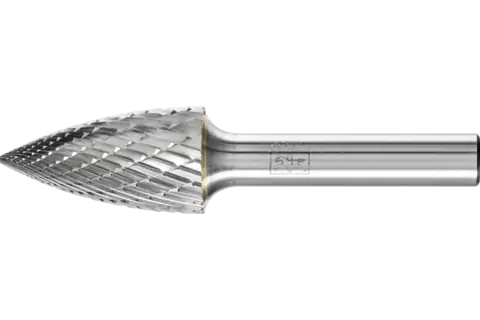 Fresa de metal duro ojival SPG Ø 16x30 mm, mango Ø 8 mm, Z3P medio universal, dentado cruzado 1