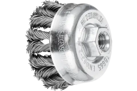 COMBITWIST cup brush knotted TBG dia. 65 mm M14 steel wire dia. 0.50 mm angle grinders (1) 1