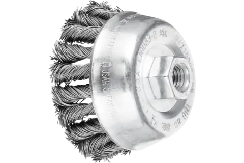 COMBITWIST cup brush knotted TBG dia. 80mm M14 steel wire dia. 0.50mm angle grinders (1) 1