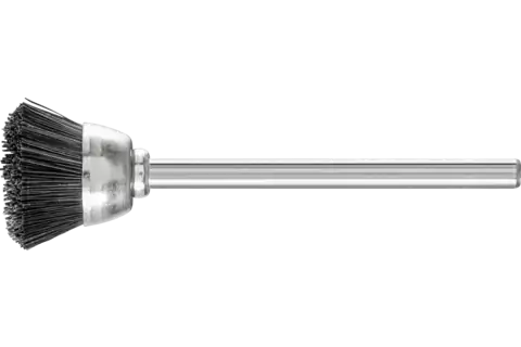 Miniatuur-komborstel TBU Ø 18 mm stift-Ø 3 mm zwart varkenshaar 1