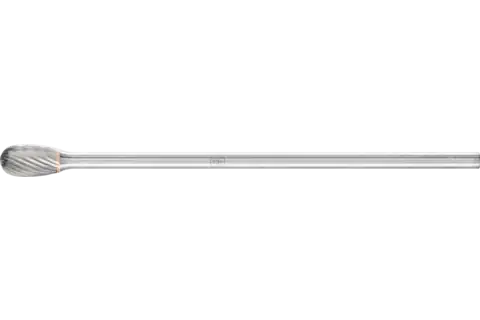 Hardmetalen stiftfrees druppel TRE Ø 06x10 mm stift-Ø 3x75 mm Z5 universeel fijn 1