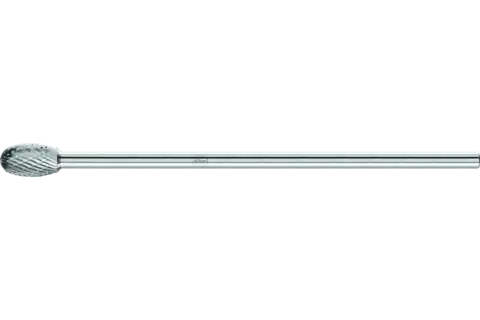 Tungsten carbide burr oval TRE dia. 12x20mm shank dia. 6x150mm Z3P universal medium cross cut 1