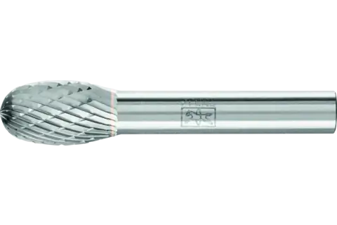 Tungsten carbide burr oval TRE dia. 12x20 mm shank dia. 8 mm Z3P universal medium cross cut 1