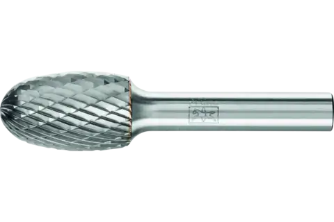 Tungsten carbide burr oval TRE dia. 16x25 mm shank dia. 8 mm Z3P universal medium cross cut 1