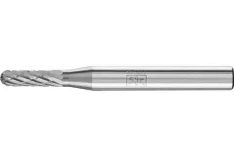 Tungsten carbide burr cylindrical with radius end WRC dia. 04x13 mm shank dia. 6 mm Z3P universal medium cross cut 1