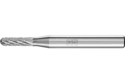 Hardmetalen stiftfrees ronde walsvorm WRC Ø 04x13 mm stift-Ø 6 mm Z4 universeel middel-fijn 1