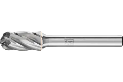 Hardmetalen hoogrendementsstiftfrees ALU ronde walsvorm WRC Ø 10x20 mm stift-Ø 6 mm voor aluminium/non-ferrometalen 1
