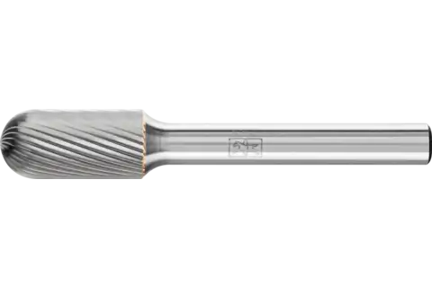 Fresa de metal duro forma cilíndrica redonda WRC Ø 10x20 mm, mango Ø 6 mm, Z5 fino universal 1