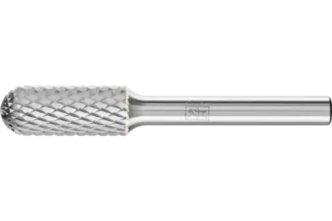 Hardmetalen stiftfrees ronde walsvorm WRC Ø 10x25 mm stift-Ø 6 mm Z4 universeel middel-fijn 1