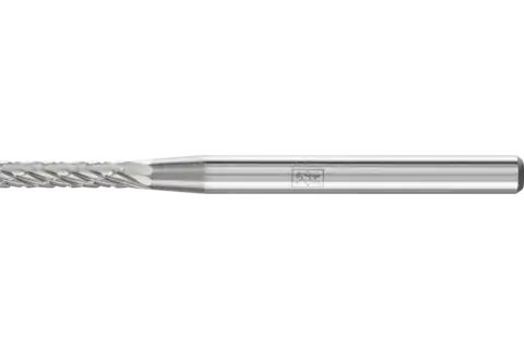 Tungsten carbide burr cylindrical ZYA dia. 02x10 mm shank dia. 3 mm Z3P universal medium cross cut 1
