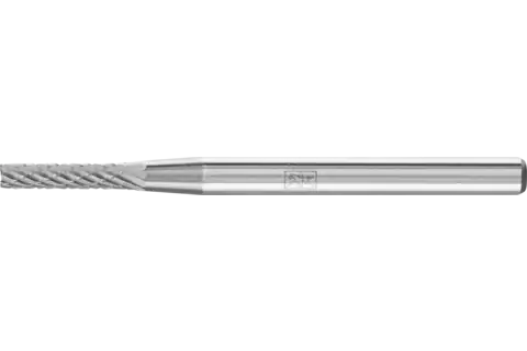 Fresa de metal duro forma cilíndrica ZYAS dentado frontal Ø 02x10 mm, mango Ø 3 mm, Z4 semifino universal 1