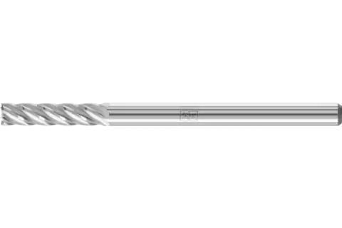Fresa de metal duro de alto rendimiento INOX forma cilíndrica ZYAS dentado frontal Ø 03x13 mm, mango Ø 3 mm, acero inoxidable 1