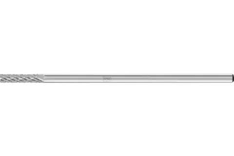 Tungsten carbide burr cylindrical ZYAS end cut dia. 03x13mm shank dia. 3x75mm Z3P universal medium cross cut 1