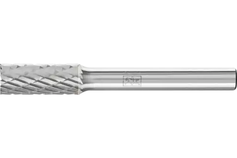 Tungsten carbide burr cylindrical ZYAS end cut dia. 08x20mm shank dia. 6mm Z3P universal medium cross cut 1