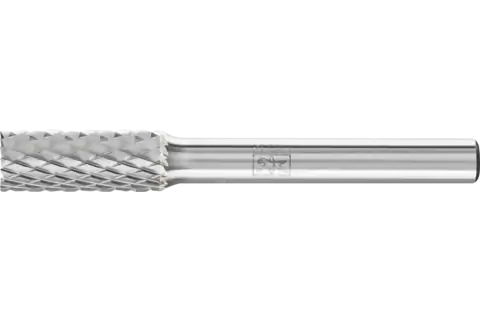 Fresa de metal duro forma cilíndrica ZYAS dentado frontal Ø 08x20 mm, mango Ø 6 mm, Z4 semifino universal 1