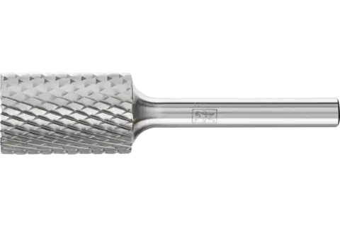 Fresa de metal duro forma cilíndrica ZYAS dentado frontal Ø 16x25 mm, mango Ø 6 mm, Z4 semifino universal 1